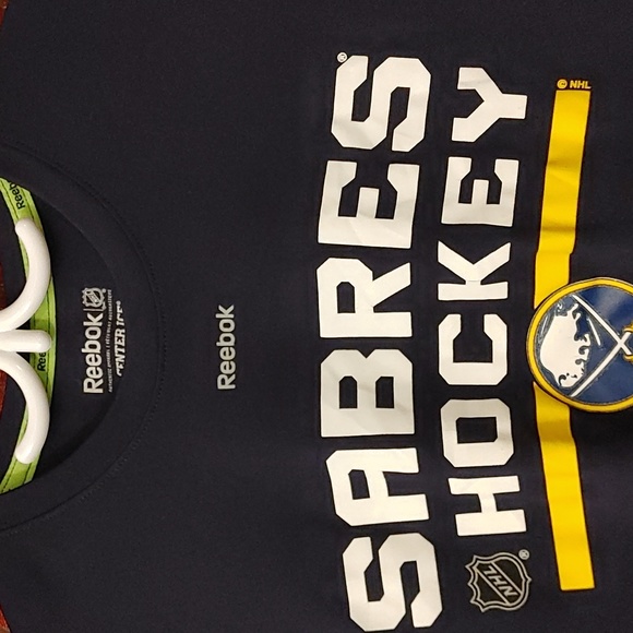 4/$20 Reebok NHL Sabres Hockey Long Sleeve Tee - Picture 2 of 3